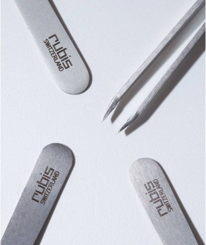 RUBIS Switzerland Tweezers Slanted tips ION professional antibacterial hygiene eyebrows Classic