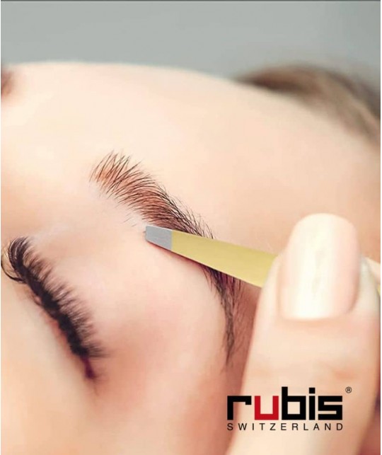 RUBIS Switzerland Tweezers Eyebrows Slanted tips