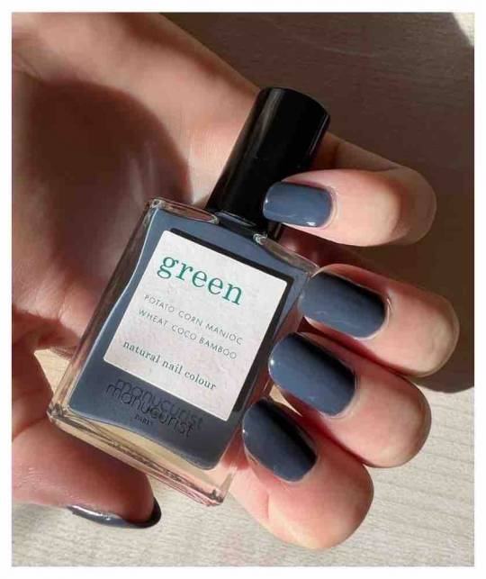 Manucurist Nail Polish GREEN Poppy Seed grey blue vegan l'Officina