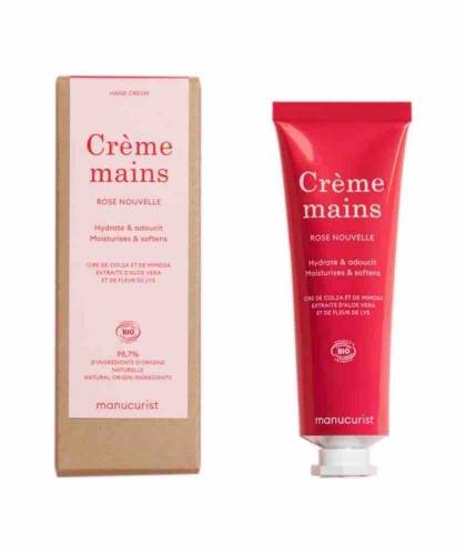 Manucurist Hand Cream organic Rose Nouvelle natural cosmetics