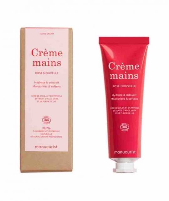 Manucurist Hand Cream organic Rose Nouvelle natural cosmetics