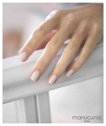 Manucurist Vernis semi permanent Green FLASH Milky White blanc LED nude French manucure