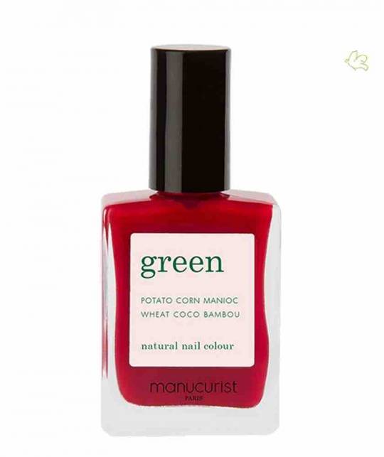Manucurist Nagellack GREEN Pomegranate Rot Karmin Rubin Naturkosmetik