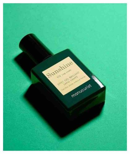 Manucurist GREEN Nail Polish Top coat Sunshine gel-like shine natural manicure