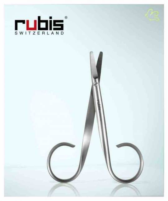 RUBIS Switzerland Baby Nail Scissors Elephant Pouch leather pouch gift kids
