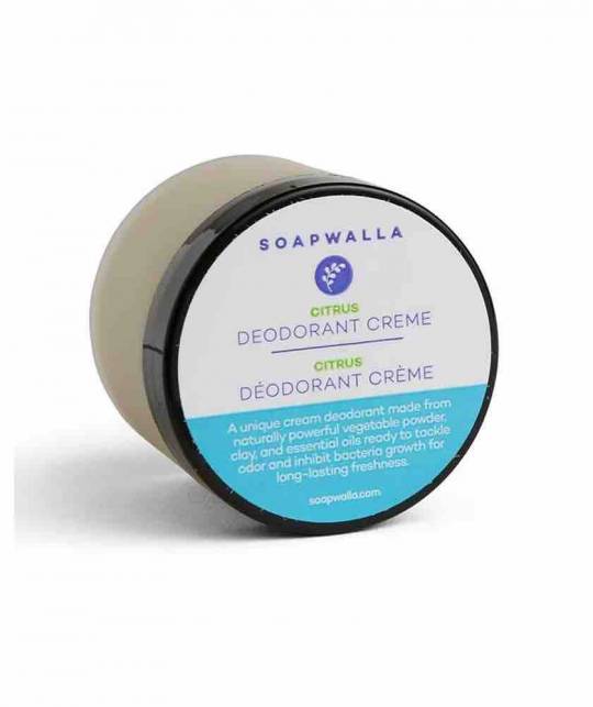 Soapwalla Citrus Deodorant cream Organic vegan natural skincare lemon