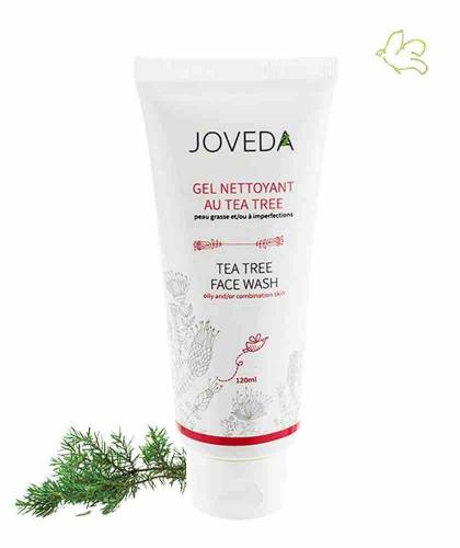 Joveda Gel Nettoyant au Tea Tree cosmétique naturelle végétal acné