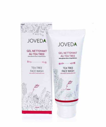 Joveda Tea Tree Face Wash acne oily skin Ayurvedic skincare purifying