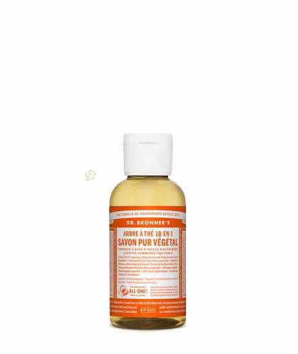 Coffret Stop Acné - soin visage naturel peaux impures: Savon Liquide Pur Végétal 18-en-1 Tea Tree 60ml Dr. Bronner's
