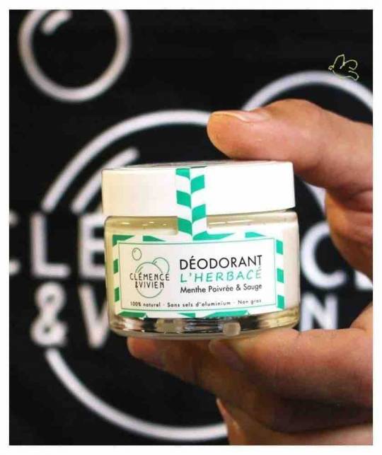 CLÉMENCE & VIVIEN Natural Deodorant Cream herbal organic l'Officina Paris L'Herbacé