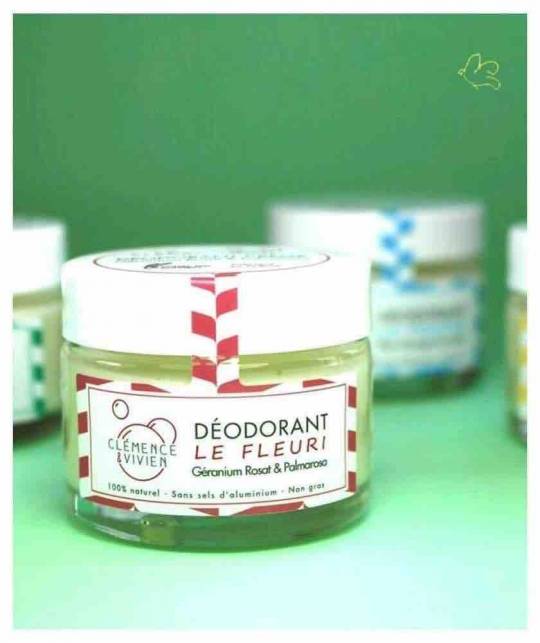 Clémence & Vivien Déodorant crème bio Le Fleuri l'Officina Paris