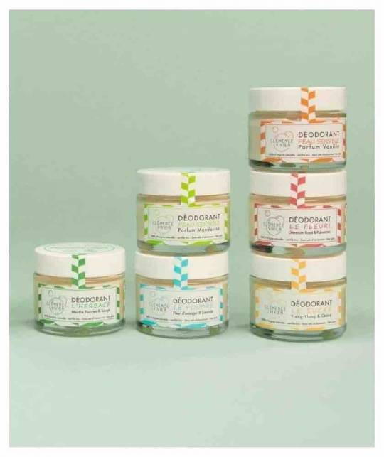 Natural Deodorant Vanilla Sensitive skin organic Clémence & Vivien cosmetics