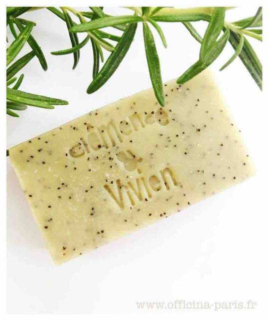 Clémence & Vivien - handmade moisturizing soap organic natural Le Gecko exfoliating