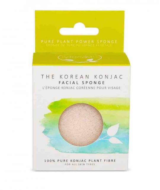 Eponge Konjac blanche l'Originale peau normale végétale naturelle exfoliant doux Konjac Sponge Co