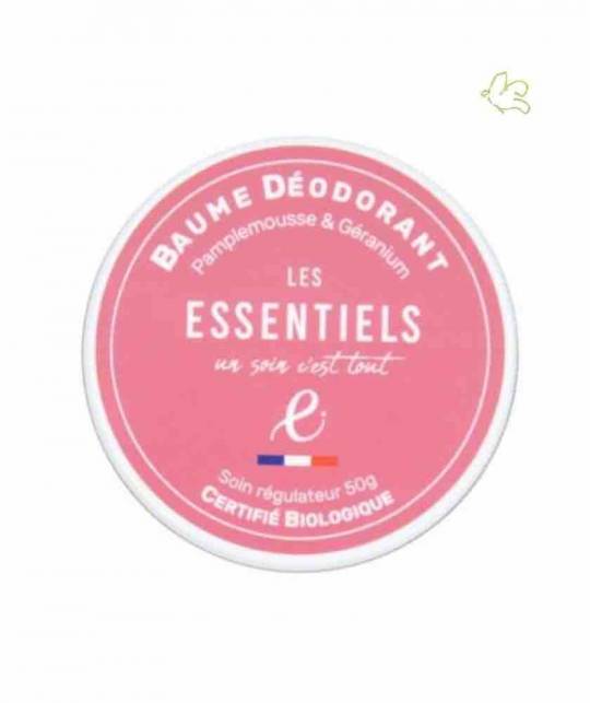 Baume Déodorant bio Pamplemousse Les Essentiels cosmétique naturelle vegan
