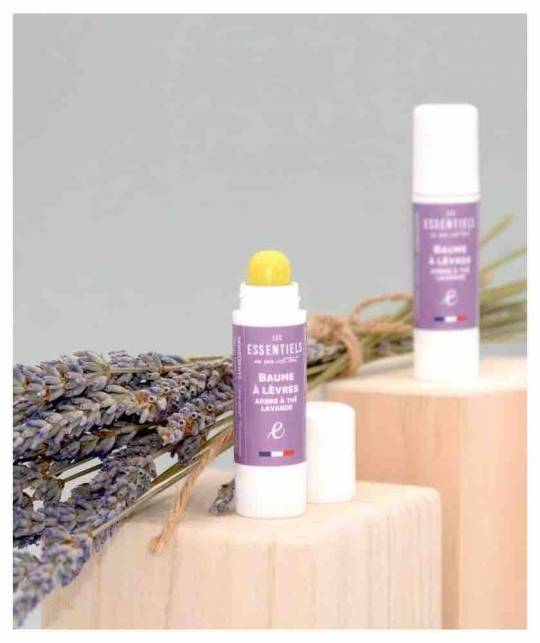 Organic Lip balm Tea Tree & Lavender certified cosmetics Provence Les Essentiels