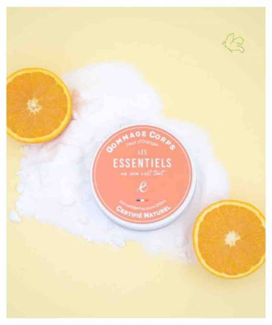 Naturkosmetik Sugar Scrub Körperpeeling  Orangenblüte Les Essentiels