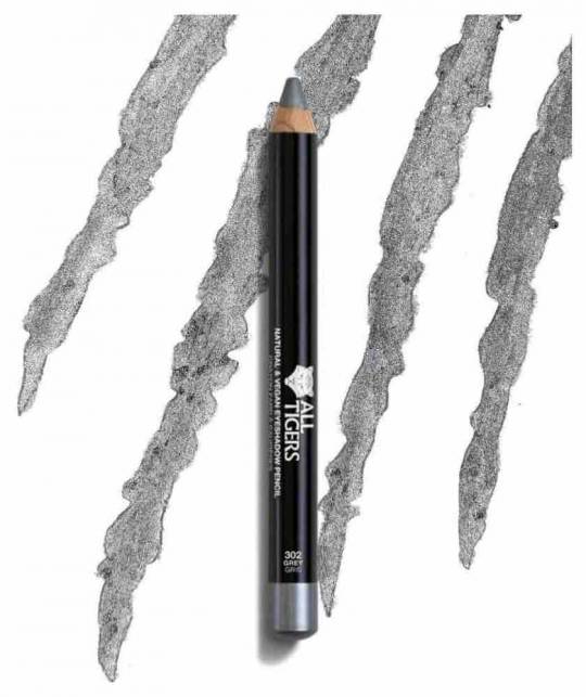 ALL TIGERS Eyeshadow Pencil GREY 302 natural vegan beauty