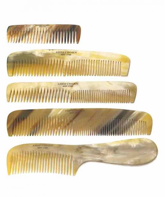 ABBEYHORN Horn Dress Comb double tooth (18,5 cm)