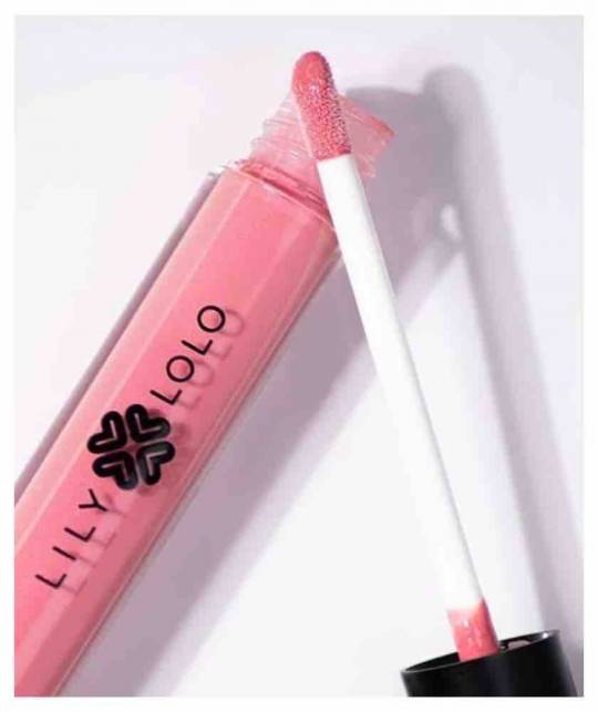 Lip Gloss Lily Lolo Natural beauty mineral cosmetics swatch rosa