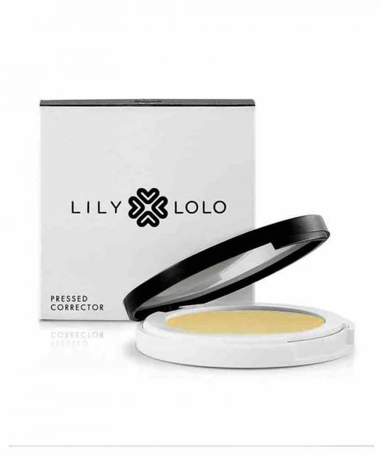Lily Lolo Mineral cosmetics Pressed Corrector lemon drop yellow dark circles eyes