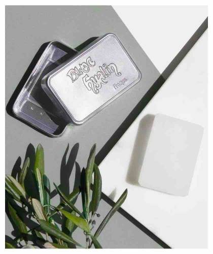 Bloc Hyalin et sa boite métallique Féret Parfumeur cosmétique naturelle made in France rasage déodorant
