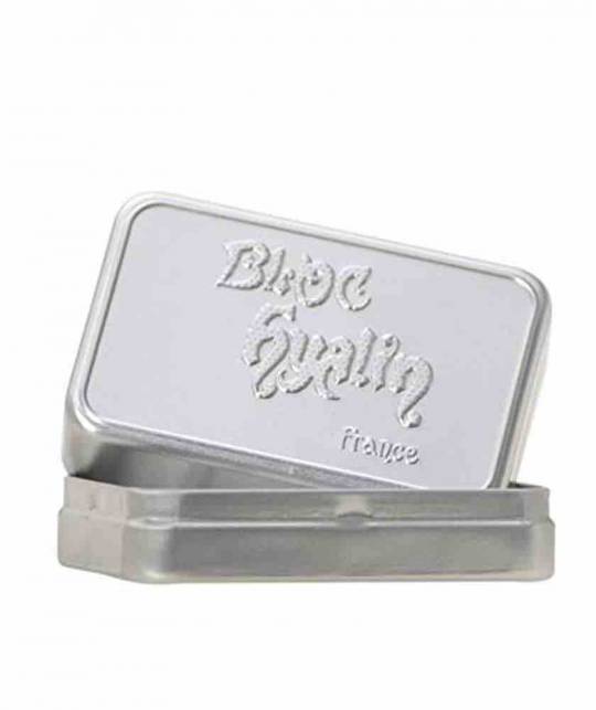 Bloc Hyalin with metal case Féret Parfumeur 100% natural alum stone