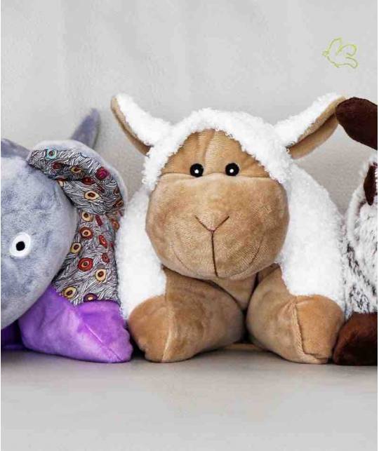 Stuffed Animal Heating Pillow -  removable microwave l'Officina Paris gift kids