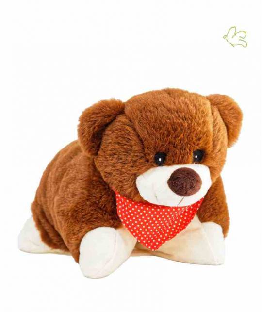 Stuffed Animal Heating Pillow - GRIZZLY BEAR removable microwave l'Officina Paris gift kids