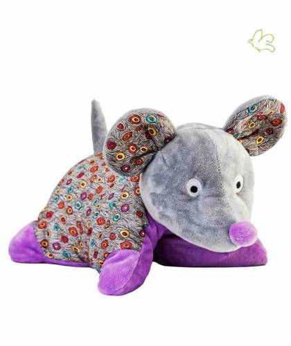 Stuffed Animal Heating Pillow - MOUSE removable microwave l'Officina Paris gift kids