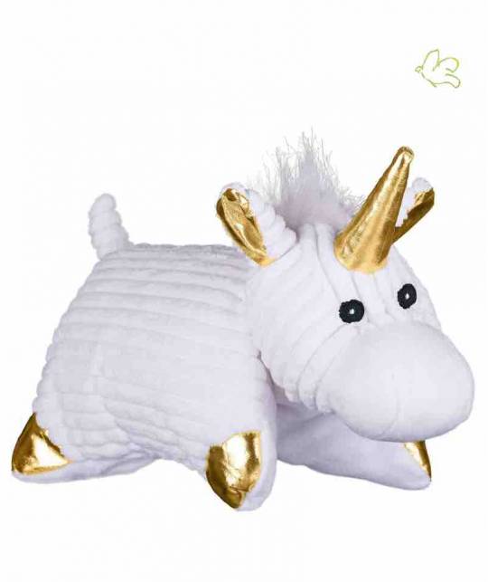Stuffed Animal Heating Pillow - UNICORN gold removable microwave l'Officina Paris gift kids