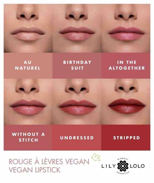 Lily Lolo Rouge à Lèvres Vegan Au Naturel maquillage bio