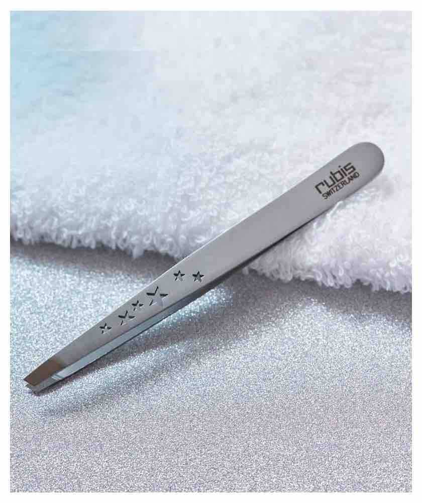 Pince à épiler Professionnelle Acier Inoxydable Biseautée - Neuf Pour Soins Des Yeux Et Beauté