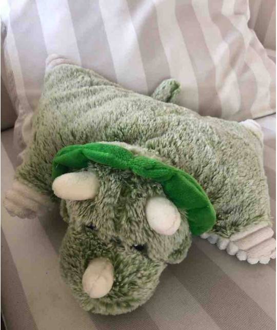 Stuffed Animal Heating Pillow - DINO removable microwave l'Officina Paris gift kids