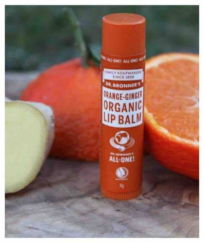 Dr. Bronner's Organic Lip Balm Orange Ginger