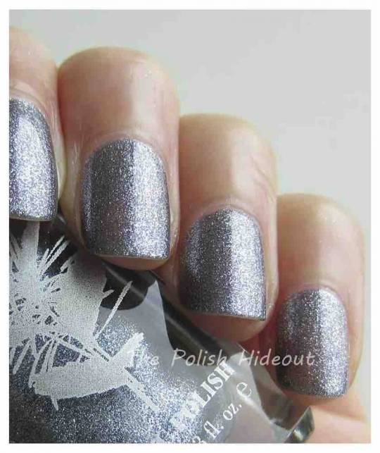 PRITI NYC Nail Polish 594 Pewter Veil greyish-blue shimmery metallic