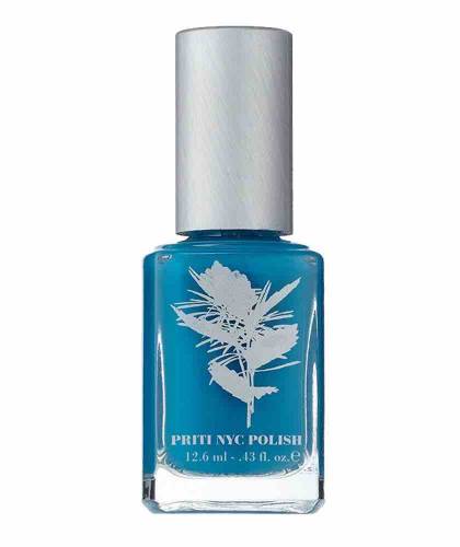 Priti NYC Nail Polish 656 Blue Wedgewood Natural green clean