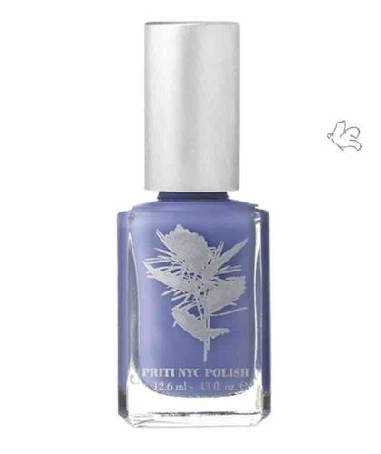Priti NYC Natural Nail Polish 498 Day Flower Blue lilac Green Beauty Vegan