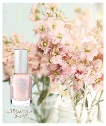 Priti NYC - Vernis Naturel non toxique Flowers - 127 Blush Noisette nude rosé