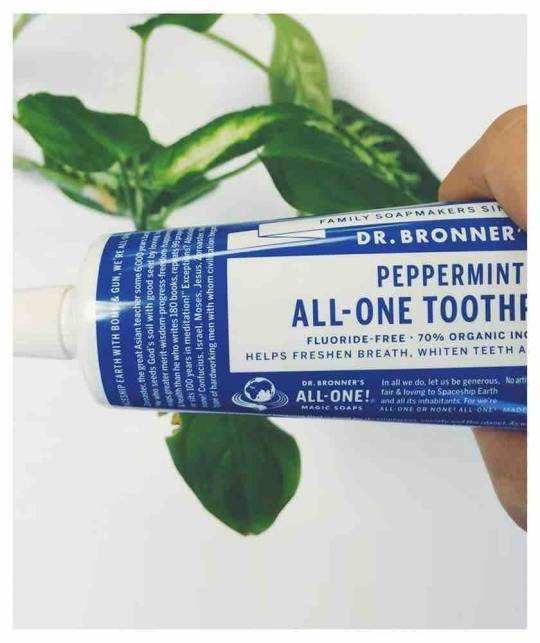 Dr Bronner's natural Toothpaste Peppermint All-One organic vegan