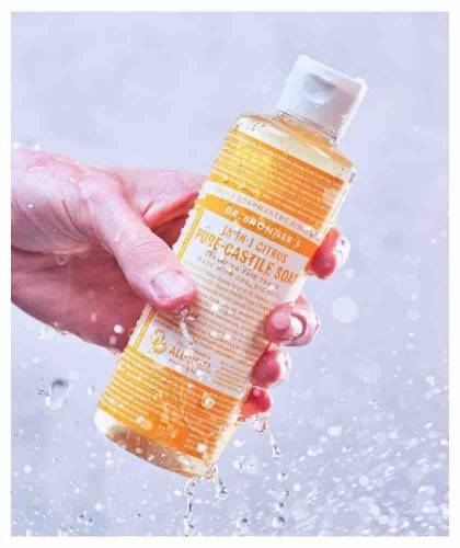 Dr. Bronner Liquid Soap Citrus Orange Organic vegan 240ml - 8 oz.
