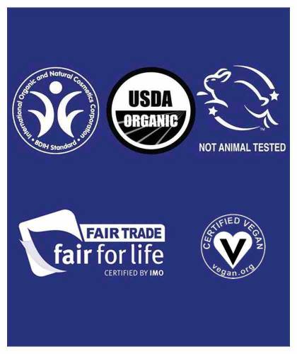 Dr. Bronner's  cosmétique naturelle végétale bio certifications vegan équitable BIDH organic USA