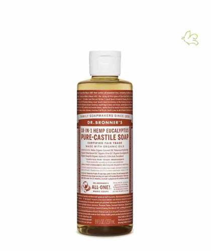 Dr. Bronner Organic Liquid Soap Eucalyptus 240ml - 8 oz.