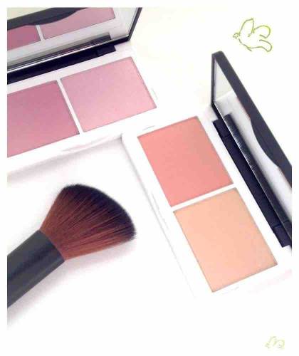 Lily Lolo Cheek Duo Coralista peach shimmery mineral cosmetics natural beauty clean