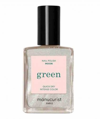 Manucurist Nail Polish GREEN Moon Pearly white shimmer