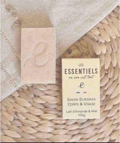 Organic moisturizing soap Almond milk & Honey certified cosmetics from Provence Les Essentiels