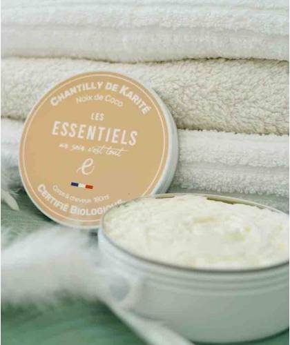 Whipped cream Shea Butter & Kokosnuss Naturkosmetik Les Essentiels Körperpflege Haarkur