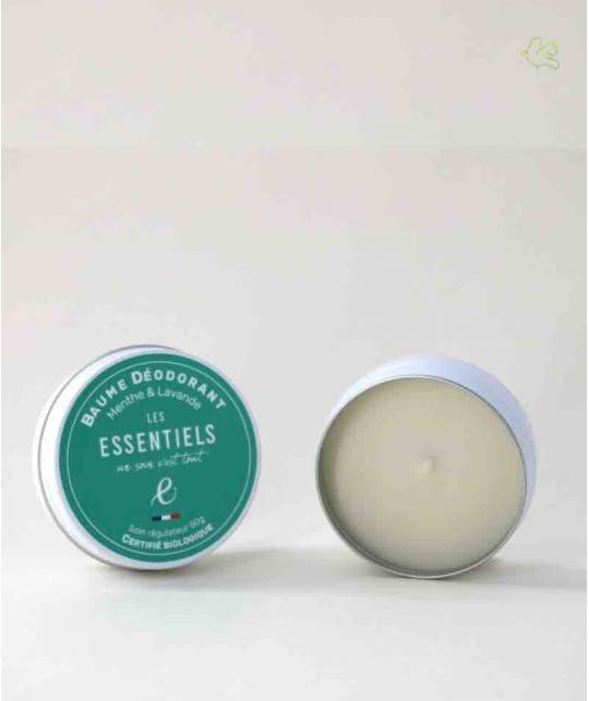 Natural Deodorant Mint & Lavender Les Essentiels organic cosmetics France