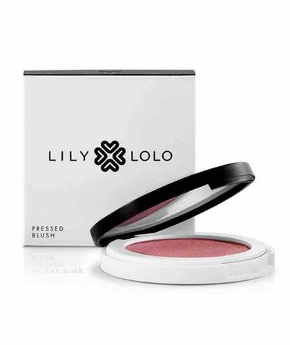 Lily Lolo Pressed Blush Burst Your Bubble Pink natural beauty green cosmetics mineral swatch