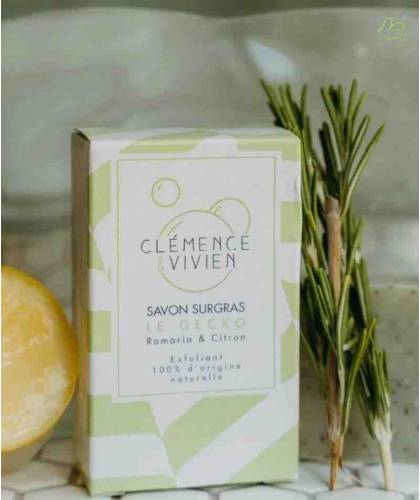 Clémence & Vivien moisturizing soap organic natural Le Gecko exfoliating handmade
